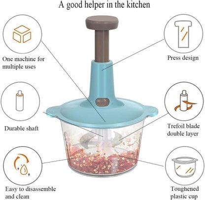 Multifunctional Hand Pushing Chopper