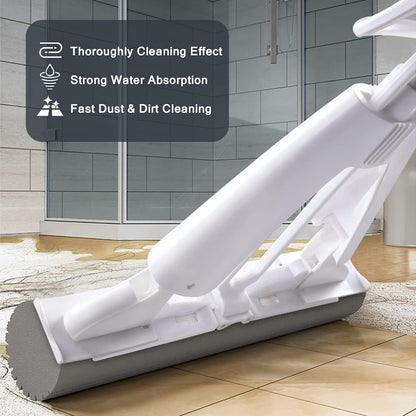 Adjustable Squeeze Water Floor Cleaning Magic Sponge Mop