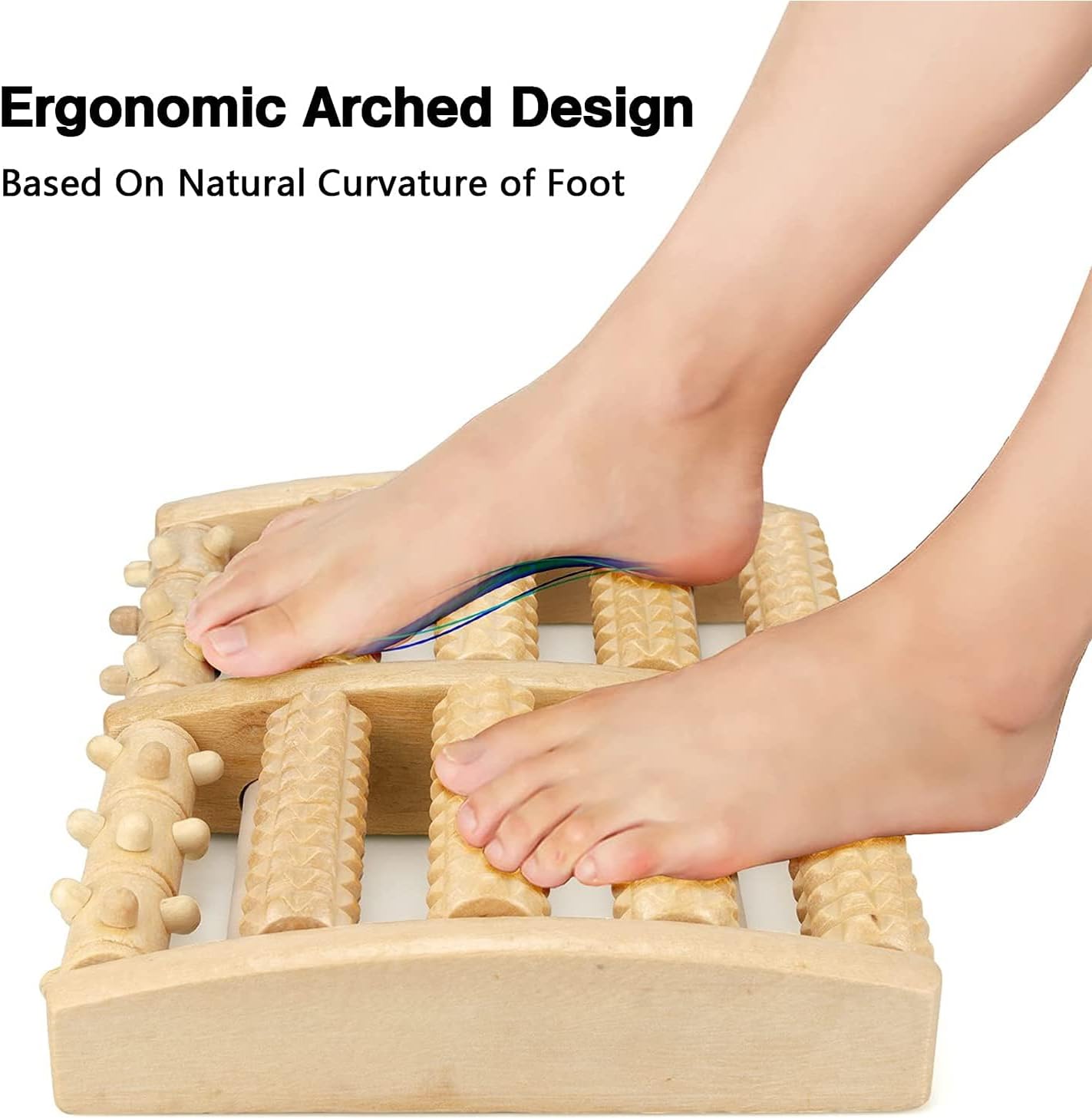 Foot Massager Wooden Roller