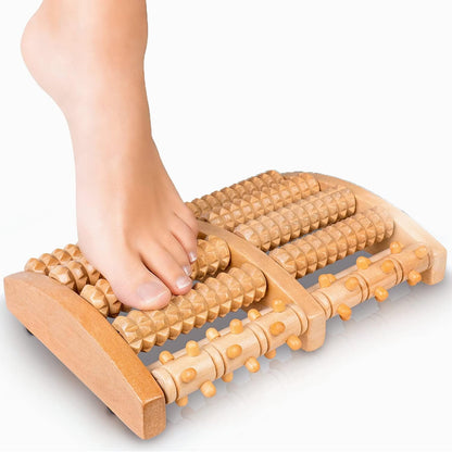 Foot Massager Wooden Roller