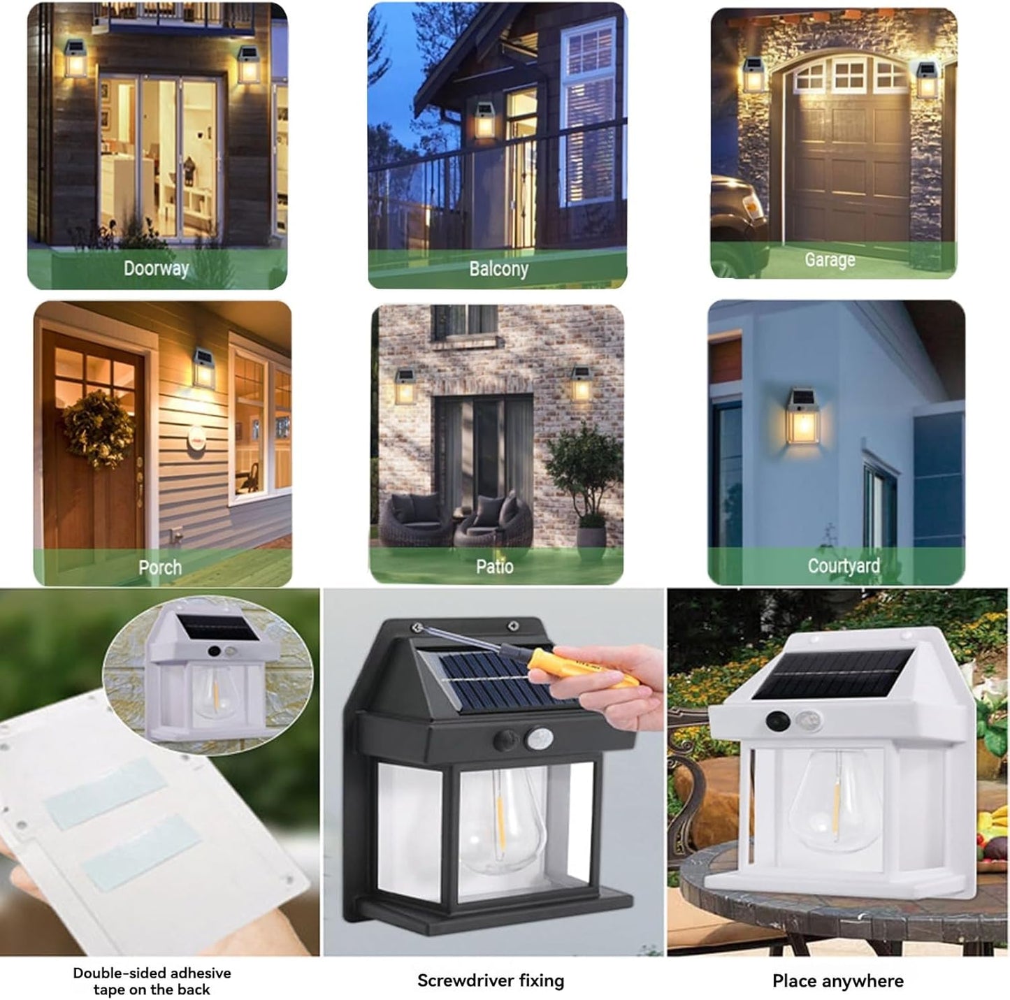 Outdoor Solar Wall Lamp