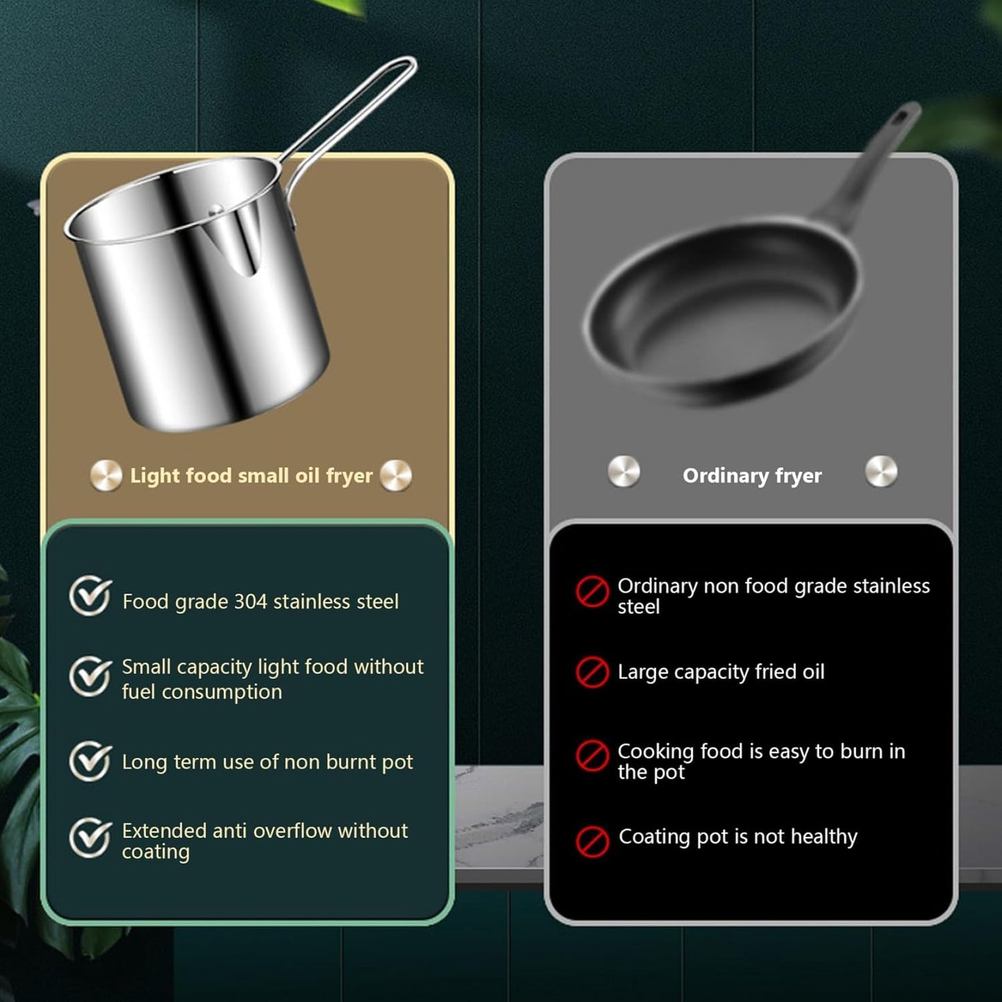 Stainless Steel Deep Frying Pot With Strainer