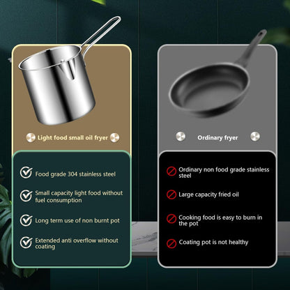 Stainless Steel Deep Frying Pot With Strainer