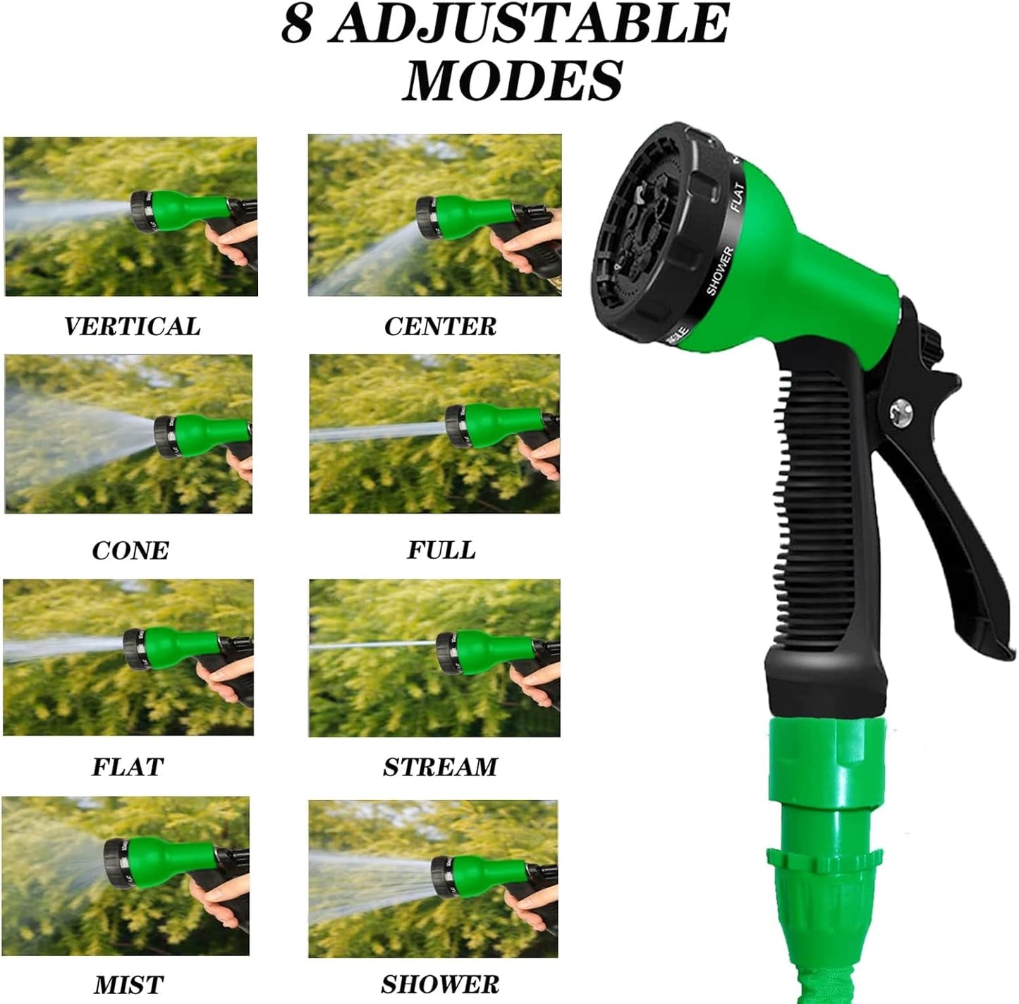 100 Feet Expandable Water Pipe with Shower