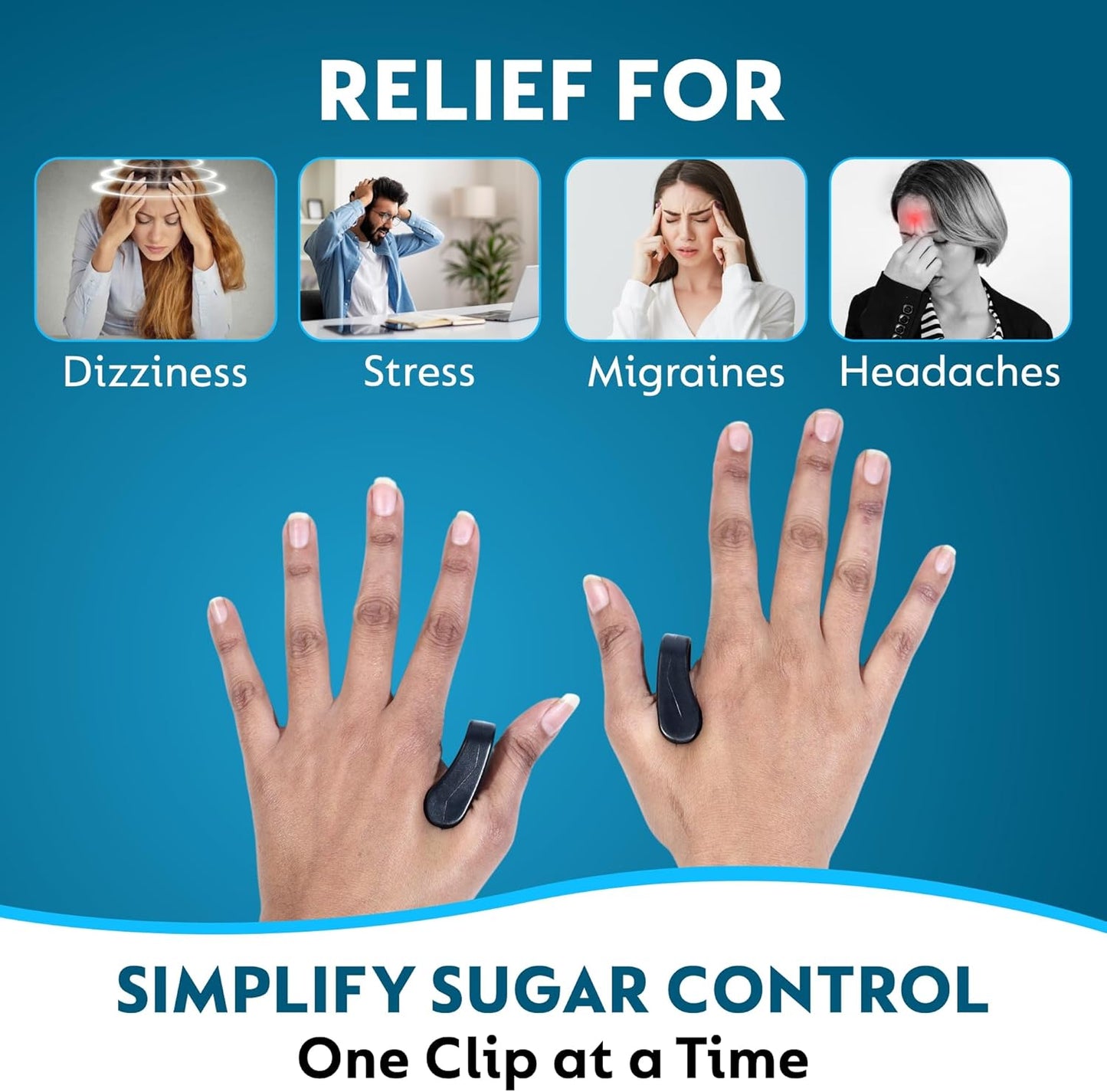 Sugar Control Acupressure Clip for Diabetics
