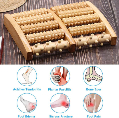 Foot Massager Wooden Roller