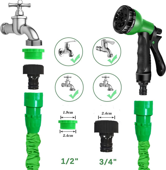 100 Feet Expandable Water Pipe with Shower