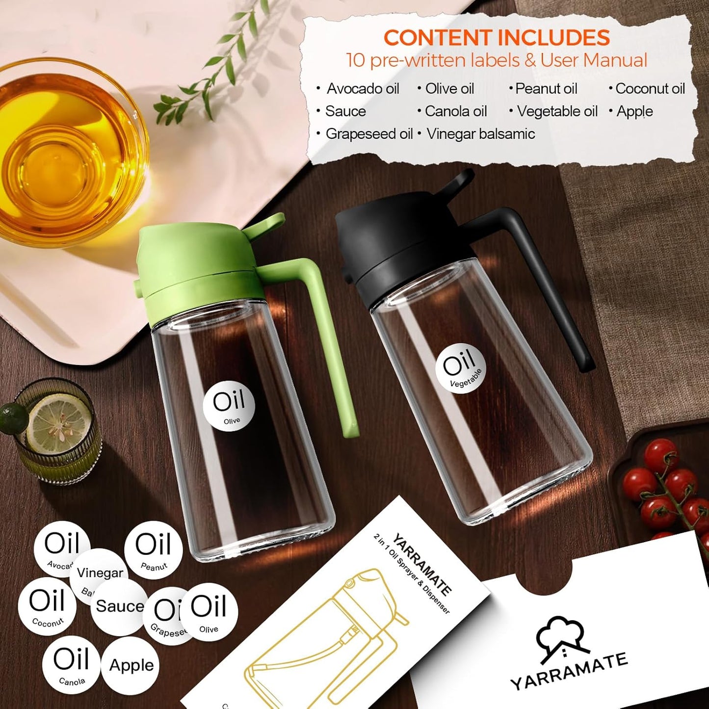 Oil Sprayer Glass Bottle