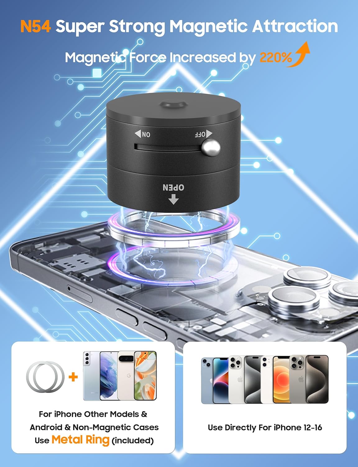 Magnetic Suction Car Phone Mount