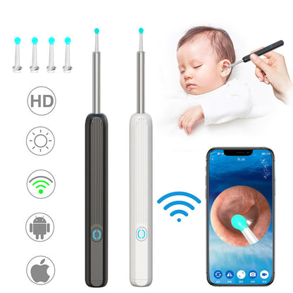Portable Ear Wax Cleaner Visual Viewing USB Wireless Endoscope
